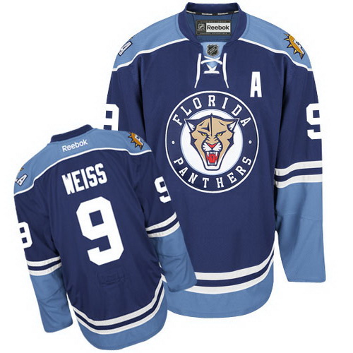 Discount and high quality Blue NHL Florida Panthers 9 Stephen Weiss Hockey Jersey